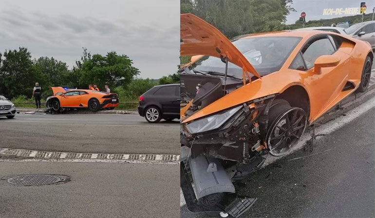 Il crash sa Lamborghini