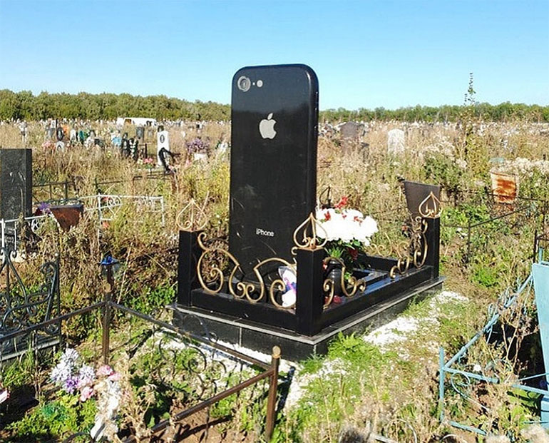 Pierre tombale iphone