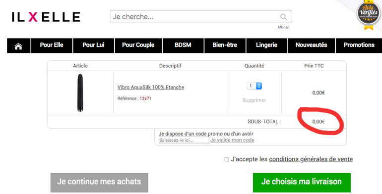 Sextoy gratuit
