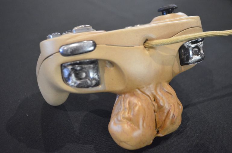 Manette GameCube avec une paire de couilles