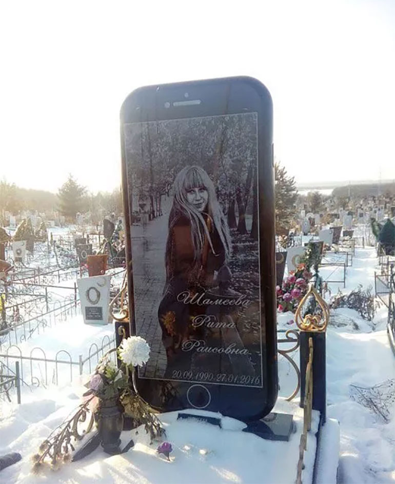 Pierre tombale iphone